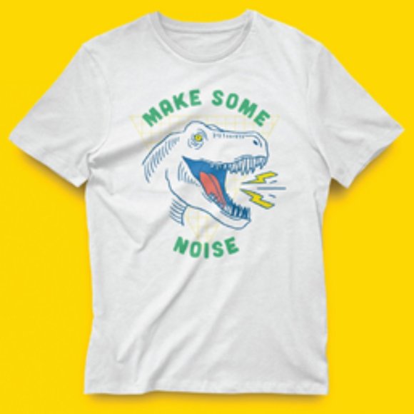 Lot of 2x: NWT [Ideology] Athletic & NWOT [dip] White Dinosaur T-Shirts - Y Sz L - Picture 2 of 12